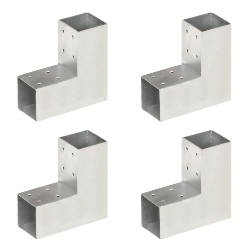 vidaXL Pfostenverbinder 4 Stk. L-Form Verzinktes Metall 71 x 71 mm vidaXL Pfostenverbinder 4 Stk. L-Form Verzinktes Metall 71 x 71 mm