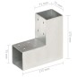 vidaXL Pfostenverbinder 4 Stk. L-Form Verzinktes Metall 71 x 71 mm vidaXL Pfostenverbinder 4 Stk. L-Form Verzinktes Metall 71 x 71 mm
