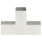 vidaXL Pfostenverbinder 4 Stk. T-Form Verzinktes Metall 71 x 71 mm vidaXL Pfostenverbinder 4 Stk. T-Form Verzinktes Metall 71 x 71 mm