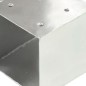 vidaXL Pfostenverbinder 4 Stk. T-Form Verzinktes Metall 71 x 71 mm vidaXL Pfostenverbinder 4 Stk. T-Form Verzinktes Metall 71 x 71 mm