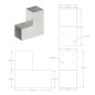 vidaXL Pfostenverbinder 4 Stk. L-Form Verzinktes Metall 91 x 91 mm vidaXL Pfostenverbinder 4 Stk. L-Form Verzinktes Metall 91 x 91 mm