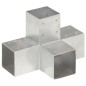vidaXL Pfostenverbinder 4 Stk. X-Form Verzinktes Metall 91 x 91 mm vidaXL Pfostenverbinder 4 Stk. X-Form Verzinktes Metall 91 x 91 mm