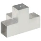 vidaXL Pfostenverbinder 4 Stk. X-Form Verzinktes Metall 91 x 91 mm vidaXL Pfostenverbinder 4 Stk. X-Form Verzinktes Metall 91 x 91 mm