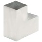 vidaXL Pfostenverbinder 4 Stk. L-Form Verzinktes Metall 101 x 101 mm vidaXL Pfostenverbinder 4 Stk. L-Form Verzinktes Metall 101 x 101 mm