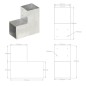 vidaXL Pfostenverbinder 4 Stk. L-Form Verzinktes Metall 101 x 101 mm vidaXL Pfostenverbinder 4 Stk. L-Form Verzinktes Metall 101 x 101 mm