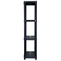 vidaXL Lagerregal 4-Tier Schwarz 61x30,5x130 cm Kunststoff vidaXL Lagerregal 4-Tier Schwarz 61x30,5x130 cm Kunststoff