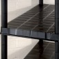 vidaXL Lagerregal 5-Tier Schwarz 85x40x185 cm Kunststoff vidaXL Lagerregal 5-Tier Schwarz 85x40x185 cm Kunststoff