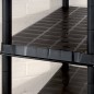 vidaXL Lagerregal 5-Tier Schwarz 91,5x45,7x185 cm Kunststoff vidaXL Lagerregal 5-Tier Schwarz 91,5x45,7x185 cm Kunststoff