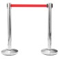 vidaXL Personenleitsysteme 4 Stk. Edelstahl Silbern vidaXL Personenleitsysteme 4 Stk. Edelstahl Silbern
