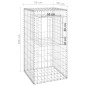 vidaXL Gabionensäule 50x50x100 cm Eisen vidaXL Gabionensäule 50x50x100 cm Eisen