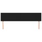Kopfteile 2 Stk. Schwarz 100x5x78/88 cm Stoff Kopfteile 2 Stk. Schwarz 100x5x78/88 cm Stoff