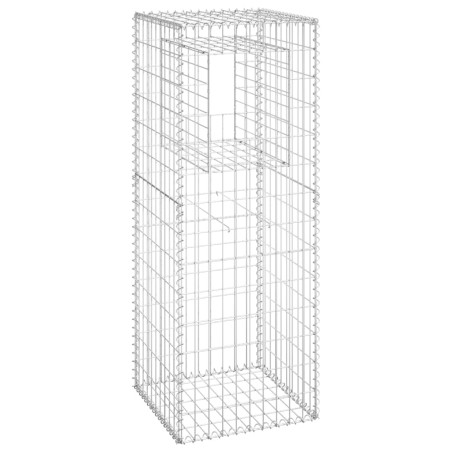 vidaXL Gabionensäule 50x50x140 cm Eisen