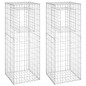 vidaXL Gabionensäulen 2 Stk. 50x50x140 cm Eisen vidaXL Gabionensäulen 2 Stk. 50x50x140 cm Eisen