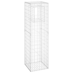 vidaXL Gabionensäule 50x50x180 cm Eisen