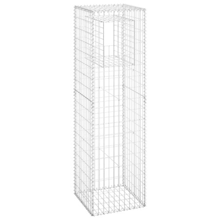 vidaXL Gabionensäule 50x50x180 cm Eisen