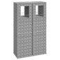 vidaXL Gabionensäulen 2 Stk. 50x50x180 cm Eisen vidaXL Gabionensäulen 2 Stk. 50x50x180 cm Eisen