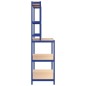vidaXL Arbeitstisch mit 5 Ablagen Blau Stahl & Holzwerkstoff vidaXL Arbeitstisch mit 5 Ablagen Blau Stahl & Holzwerkstoff