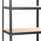 vidaXL Schwerlastregal mit 5 Böden Grau Stahl & Holzwerkstoff vidaXL Schwerlastregal mit 5 Böden Grau Stahl & Holzwerkstoff