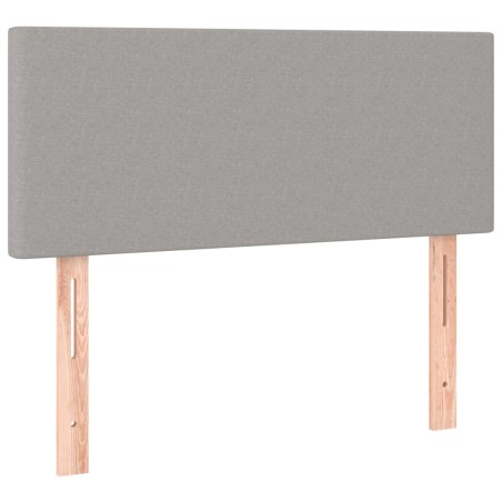 Kopfteil Hellgrau 100x5x78/88 cm Stoff