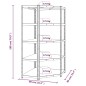 vidaXL Eck-Schwerlastregal 5 Böden Grau Stahl & Holzwerkstoff vidaXL Eck-Schwerlastregal 5 Böden Grau Stahl & Holzwerkstoff