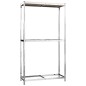 vidaXL Reifenregal mit 2 Böden Silbern 110x40x180 cm Stahl vidaXL Reifenregal mit 2 Böden Silbern 110x40x180 cm Stahl