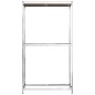 vidaXL Reifenregal mit 2 Böden Silbern 110x40x180 cm Stahl vidaXL Reifenregal mit 2 Böden Silbern 110x40x180 cm Stahl