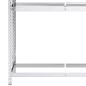 vidaXL Reifenregal mit 2 Böden Silbern 110x40x180 cm Stahl vidaXL Reifenregal mit 2 Böden Silbern 110x40x180 cm Stahl