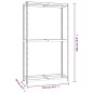 vidaXL Reifenregal mit 2 Böden Silbern 110x40x180 cm Stahl vidaXL Reifenregal mit 2 Böden Silbern 110x40x180 cm Stahl