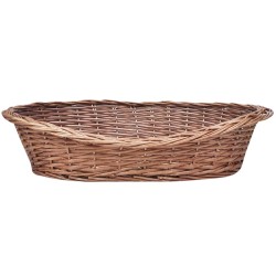 vidaXL Hundekorb aus Weide Natur 50 cm