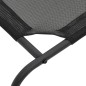 vidaXL Erhöhtes Hundebett Schwarz L Textilene vidaXL Erhöhtes Hundebett Schwarz L Textilene