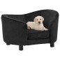 vidaXL Hundesofa Schwarz 69x49x40 cm Plüsch vidaXL Hundesofa Schwarz 69x49x40 cm Plüsch