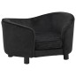 vidaXL Hundesofa Schwarz 69x49x40 cm Plüsch vidaXL Hundesofa Schwarz 69x49x40 cm Plüsch