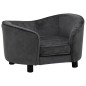 vidaXL Hundesofa Dunkelgrau 69x49x40 cm Plüsch vidaXL Hundesofa Dunkelgrau 69x49x40 cm Plüsch