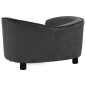vidaXL Hundesofa Dunkelgrau 69x49x40 cm Plüsch vidaXL Hundesofa Dunkelgrau 69x49x40 cm Plüsch