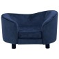 vidaXL Hundesofa Blau 69x49x40 cm Plüsch vidaXL Hundesofa Blau 69x49x40 cm Plüsch