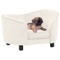 vidaXL Hundesofa Creme 69x49x40 cm Plüsch vidaXL Hundesofa Creme 69x49x40 cm Plüsch