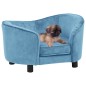 vidaXL Hundesofa Türkis 69x49x40 cm Plüsch vidaXL Hundesofa Türkis 69x49x40 cm Plüsch