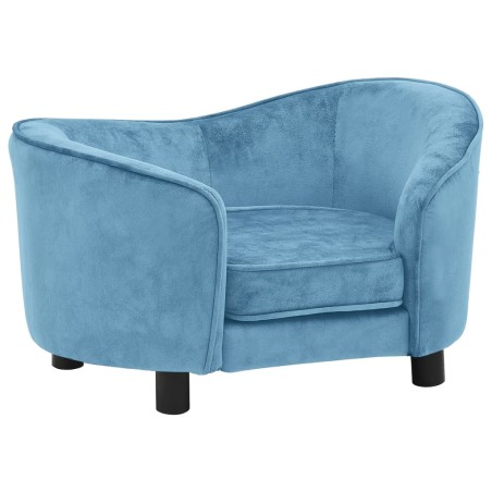 vidaXL Hundesofa Türkis 69x49x40 cm Plüsch