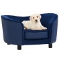 vidaXL Hundesofa Blau 69x49x40 cm Plüsch und Kunstleder vidaXL Hundesofa Blau 69x49x40 cm Plüsch und Kunstleder