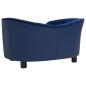 vidaXL Hundesofa Blau 69x49x40 cm Plüsch und Kunstleder vidaXL Hundesofa Blau 69x49x40 cm Plüsch und Kunstleder