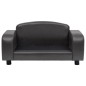 vidaXL Hundesofa Dunkelgrau 80x50x40 cm Kunstleder vidaXL Hundesofa Dunkelgrau 80x50x40 cm Kunstleder