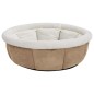 vidaXL Hundebett 59x59x24 cm Beige vidaXL Hundebett 59x59x24 cm Beige