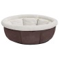 vidaXL Hundebett 59x59x24 cm Braun vidaXL Hundebett 59x59x24 cm Braun
