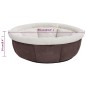 vidaXL Hundebett 59x59x24 cm Braun vidaXL Hundebett 59x59x24 cm Braun