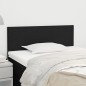 Kopfteil Schwarz 80x5x78/88 cm Stoff Kopfteil Schwarz 80x5x78/88 cm Stoff