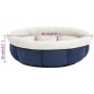 vidaXL Hundebett 70x70x26 cm Blau vidaXL Hundebett 70x70x26 cm Blau