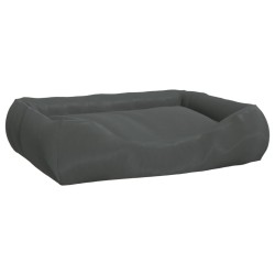 vidaXL Hundebett mit Kissen Dunkelgrau 75x58x18 cm Oxford-Gewebe