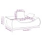 vidaXL Hundebett mit Kissen Dunkelgrau 75x58x18 cm Oxford-Gewebe vidaXL Hundebett mit Kissen Dunkelgrau 75x58x18 cm Oxford-Gewebe