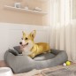 vidaXL Hundebett mit Kissen Grau 75x58x18 cm Oxford-Gewebe vidaXL Hundebett mit Kissen Grau 75x58x18 cm Oxford-Gewebe