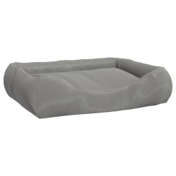 vidaXL Hundebett mit Kissen Grau 75x58x18 cm Oxford-Gewebe